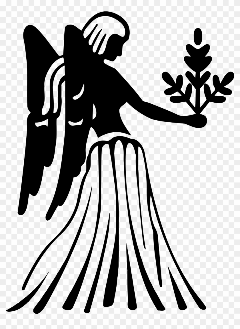 Angel Symbol Vector Clipart Image - Virgo Zodiac Sign - Png Download