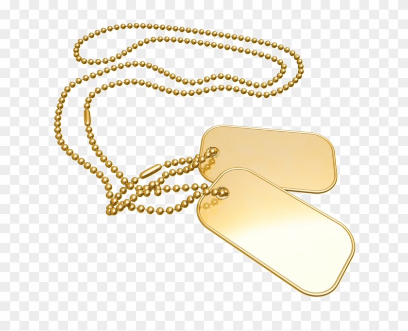 Gold Dog Tags - My Name Pix Friends Clipart #1243779