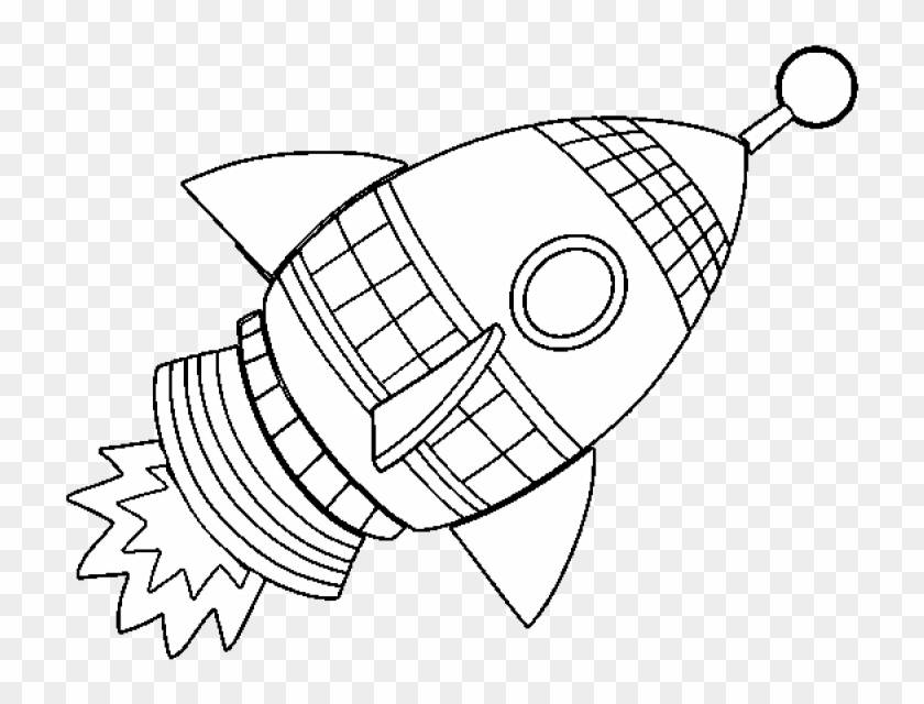 Picture Of Rocket Ship - Coloring Pages Of Rockets Clipart