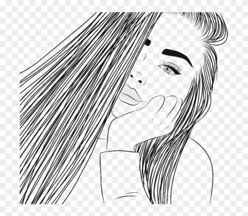 798 X 651 6 - Drawing Of A Girl Face Clipart