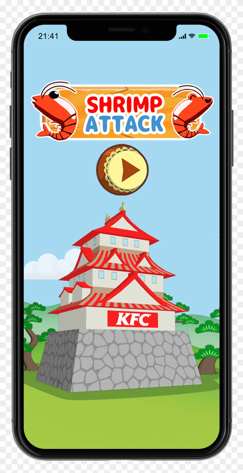 Iphonex Front Kfc - Smartphone Clipart #1244781