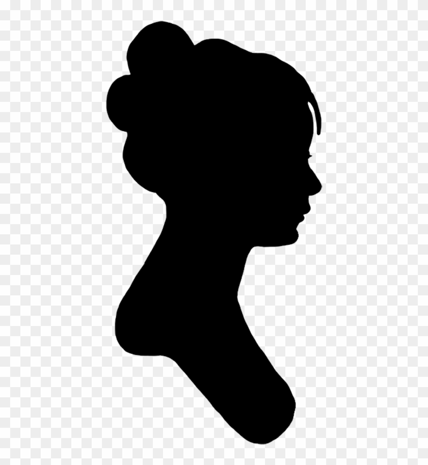 Victorian Silhouette Clipart - Woman Profile Silhouette Transparent - Png Download #1245105