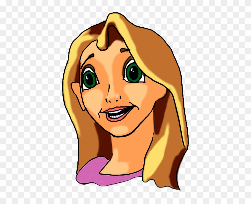 A Cartoon Girl - Draw Cartoon Girl Face Clipart