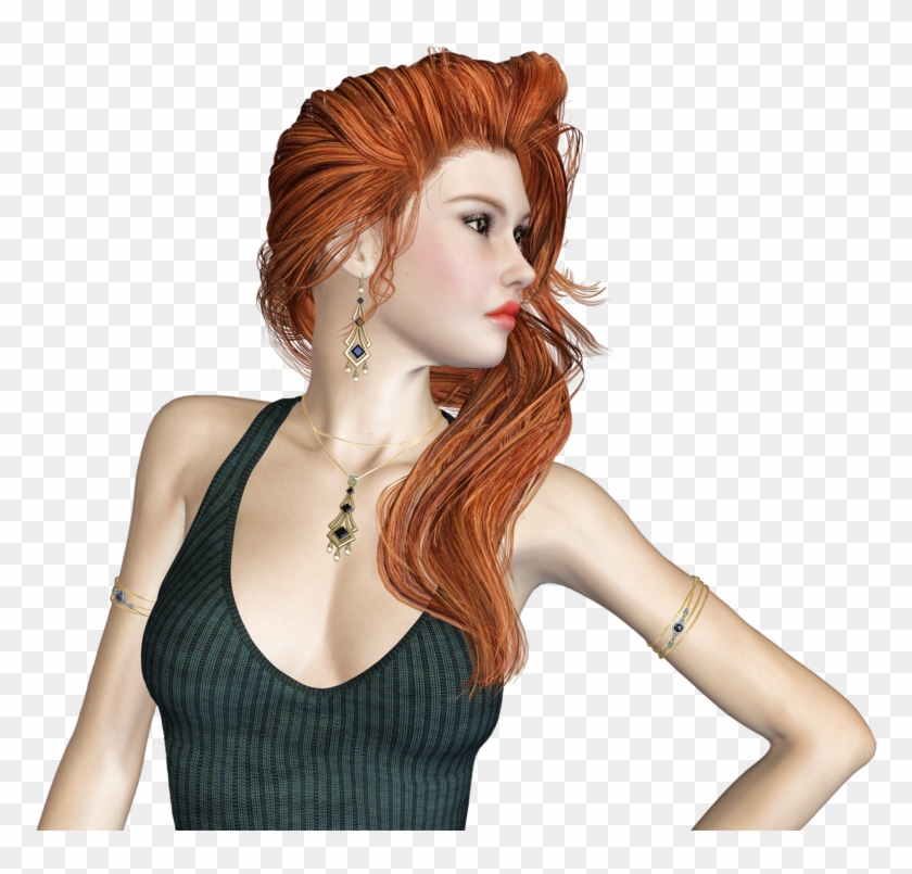 Female Png - Redhaired Beauty Clipart #1245404