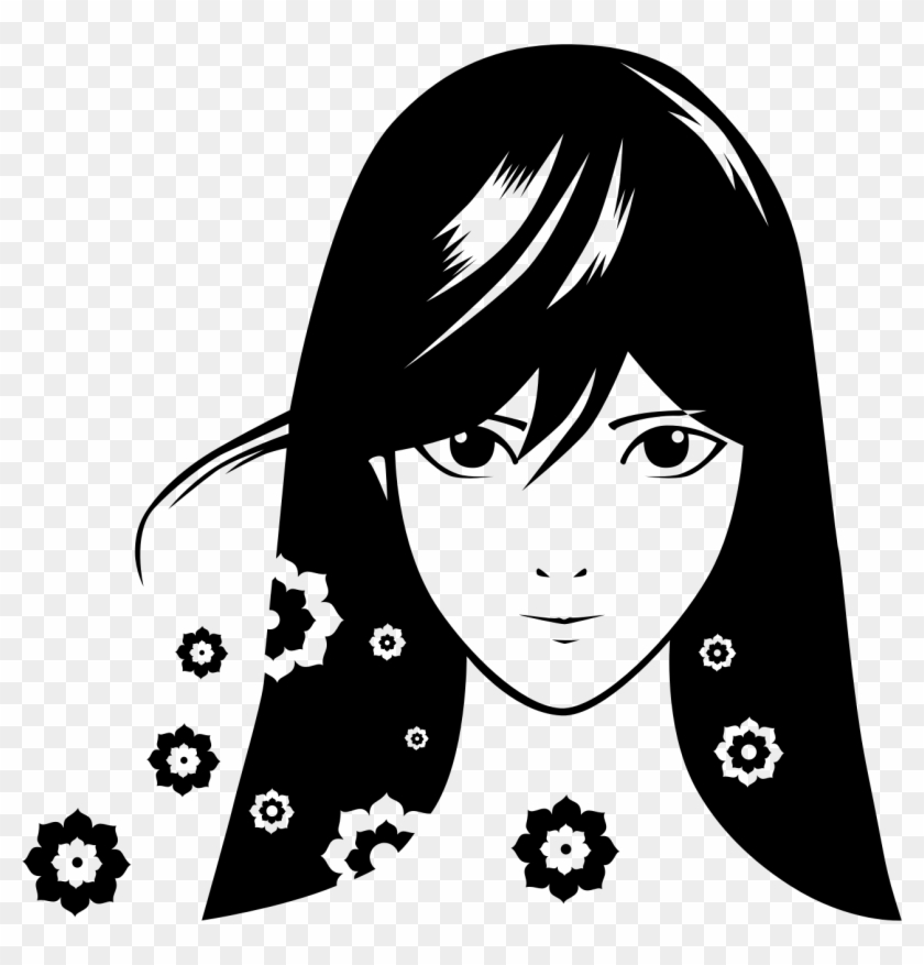 This Free Icons Png Design Of Manga Girl Silhouette Clipart #1245465