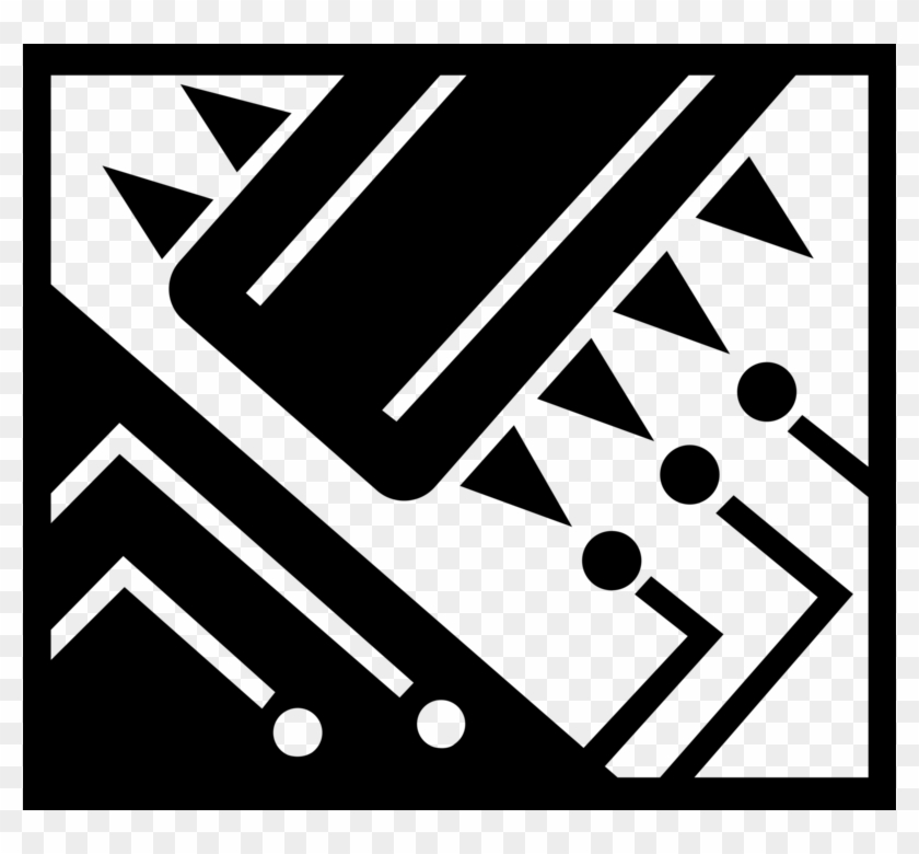 Printed Board Image Illustration Of Electrically Connects - Graphic Design Clipart