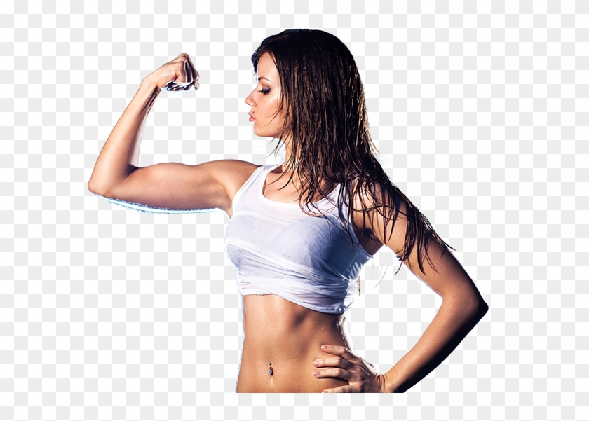 610 X 520 24 - Fitness Model Female Biceps Clipart