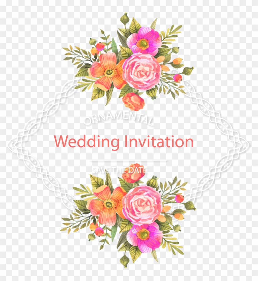 Wedding Invitation Flower Download - Floral Page Divider Clipart