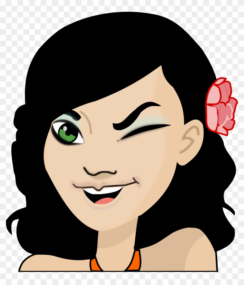 This Free Icons Png Design Of Girl-winking Clipart