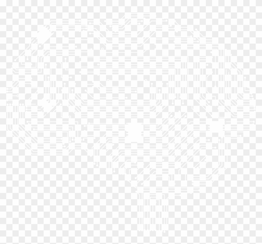 White Black Pattern Brain Transprent Png Free - Illustration Clipart