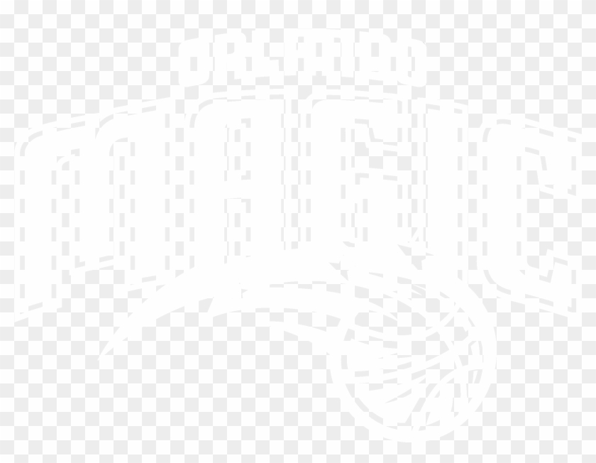 23 - Orlando Magic Logo Black And White Clipart #1245972