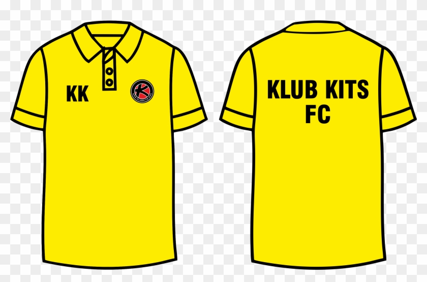 Plane Clip Art Library Arts Related To - Polo Shirt Yellow Template - Png Download