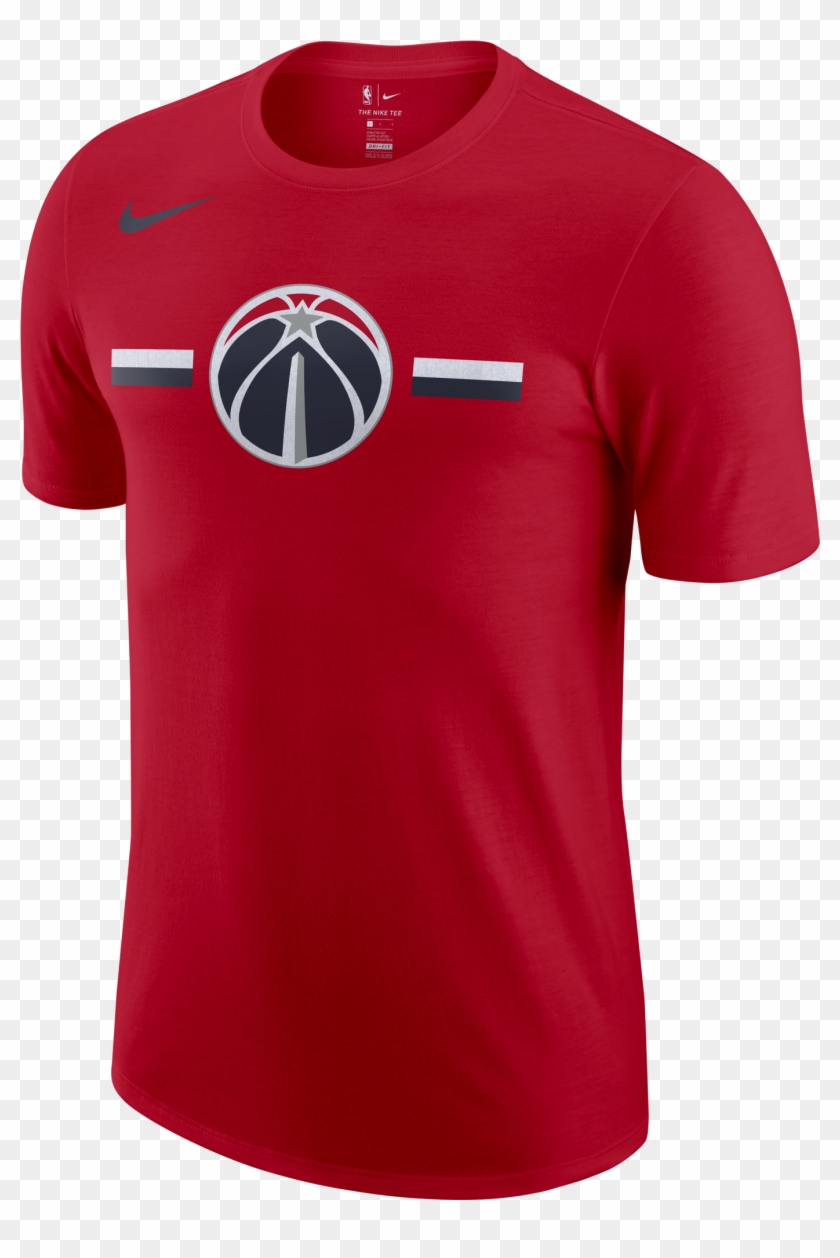 Nike Nba Washington Wizards Logo Dry Tee - Nike Chicago Bulls T Shirt Clipart #1246132
