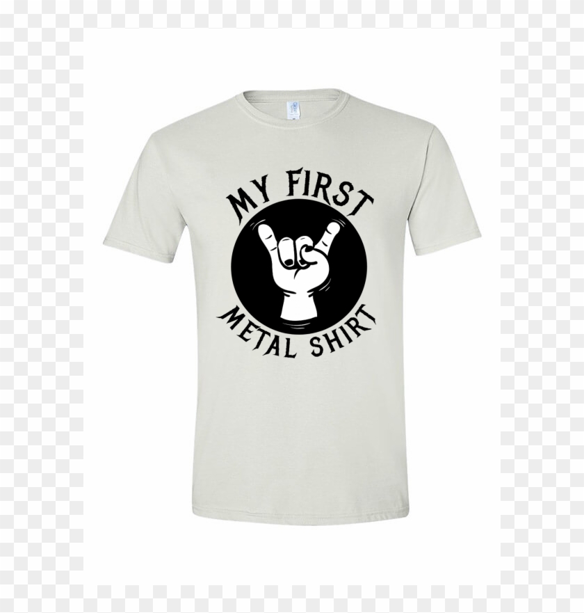My First Metal Shirt T-shirt Template - Baby Rock Clipart