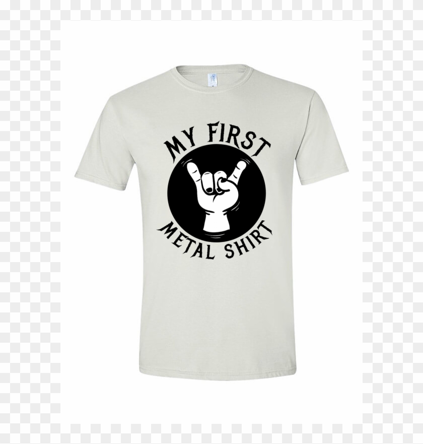 My First Metal Shirt T-shirt Template - Baby Rock Clipart #1246159