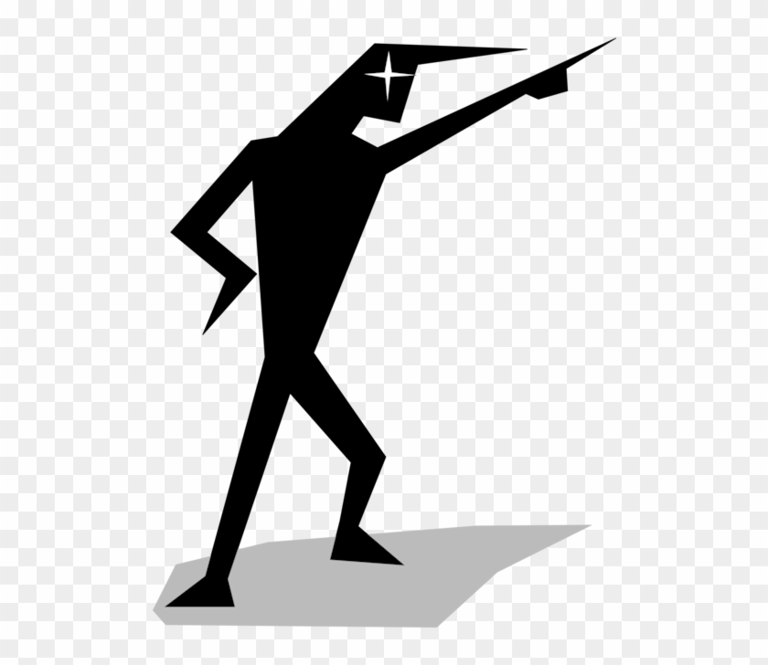 Angry Stickman Stick Figure Person - Clip Art People Pointing - Png Download