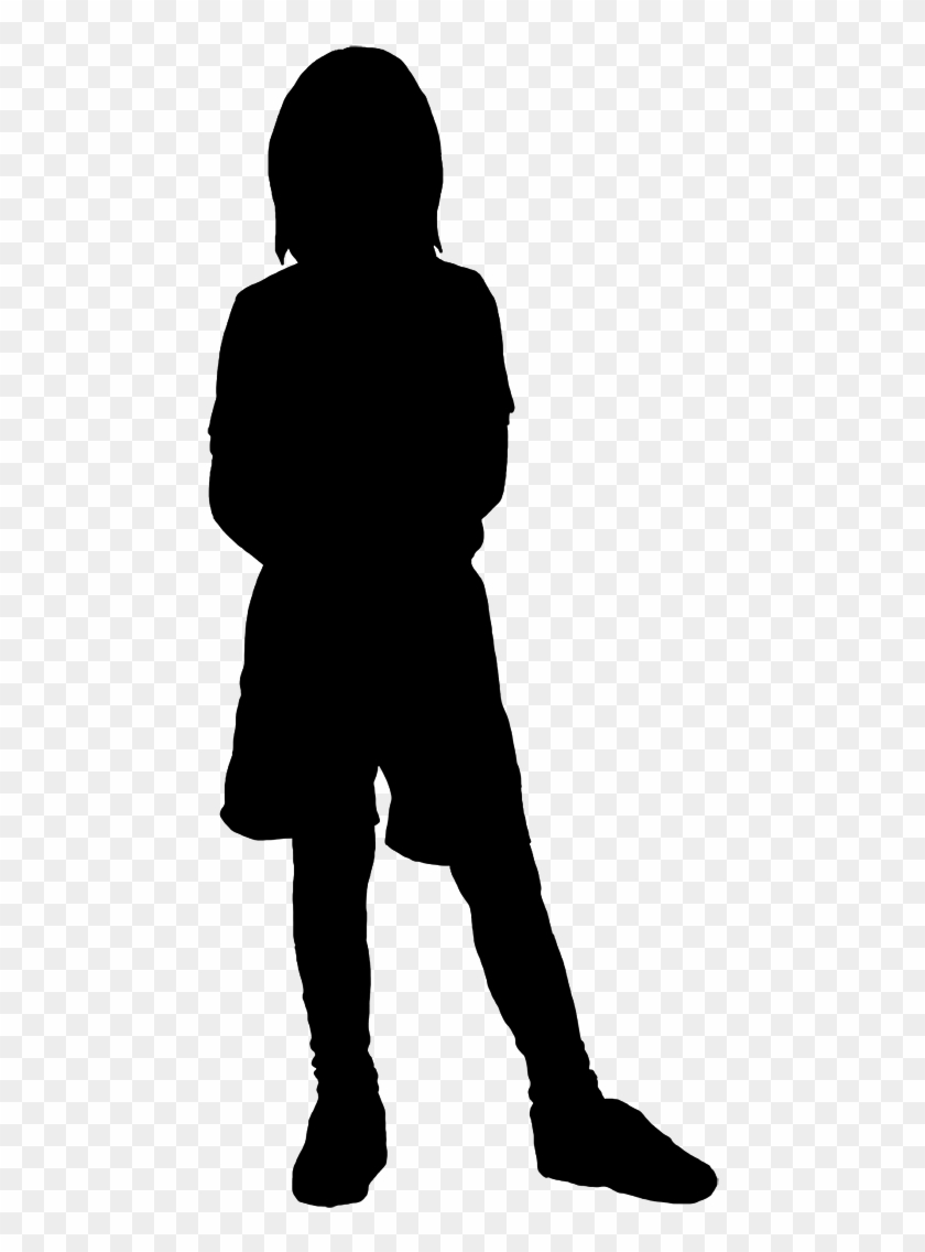 536 X 1102 10 - Silhouette Of Kid Clipart
