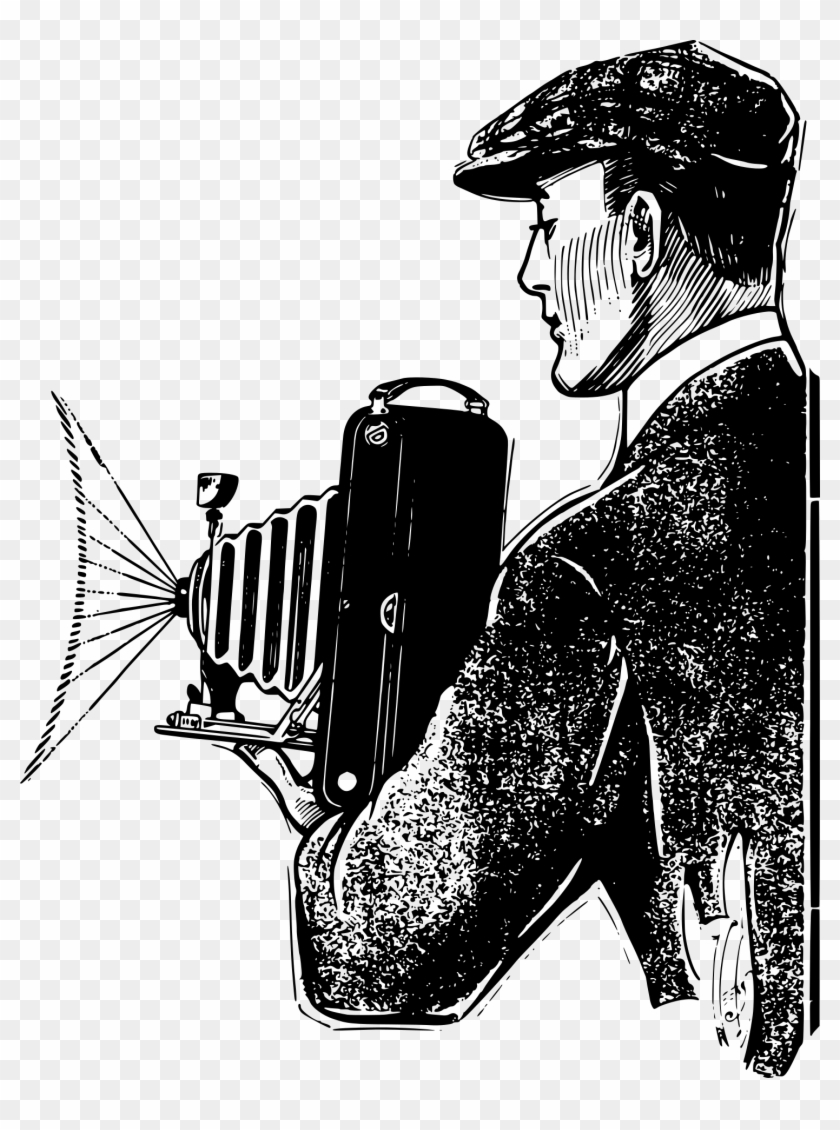 Vintage Photographer - Vintage Film Camera Png Clipart