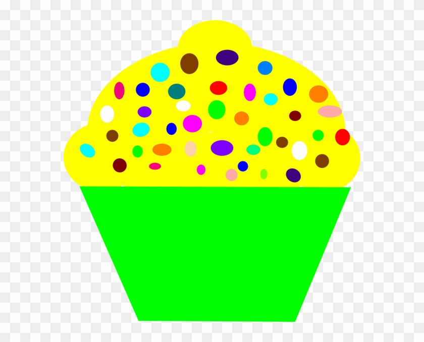 Yellow Cupcake Clip Art - Png Download