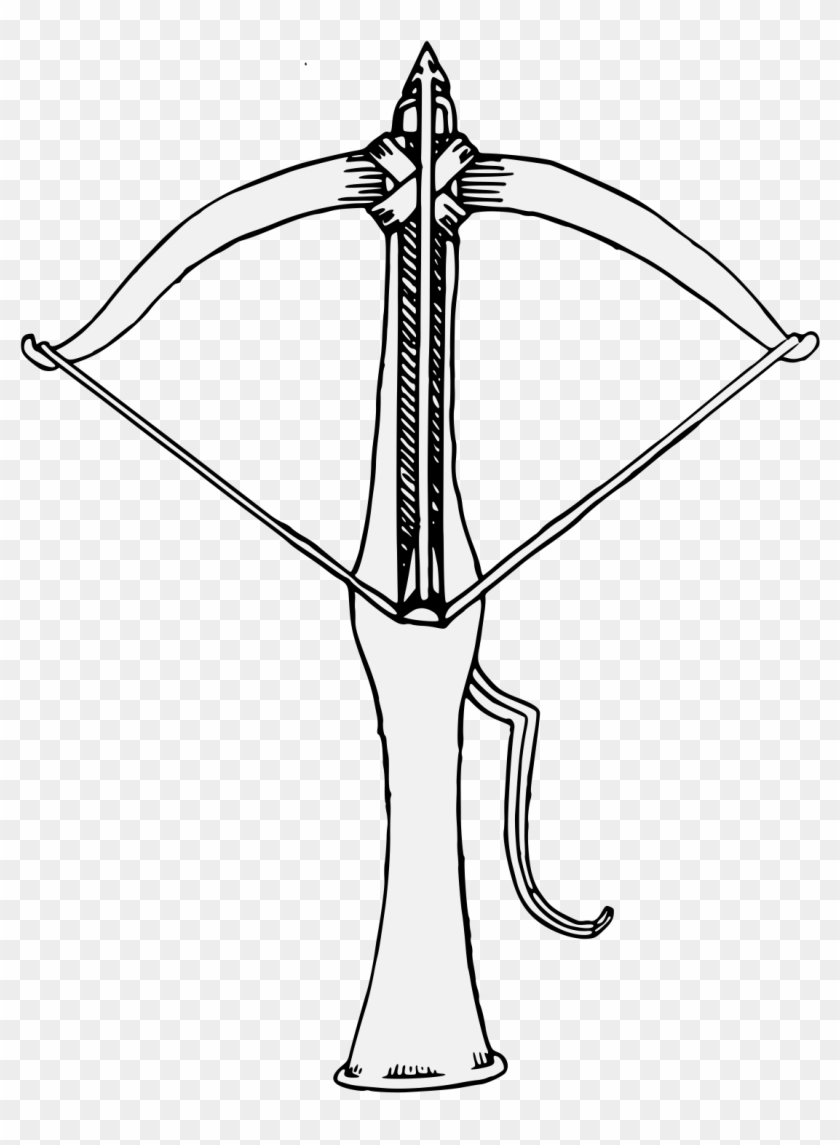 Crossbow - Drawing Clipart