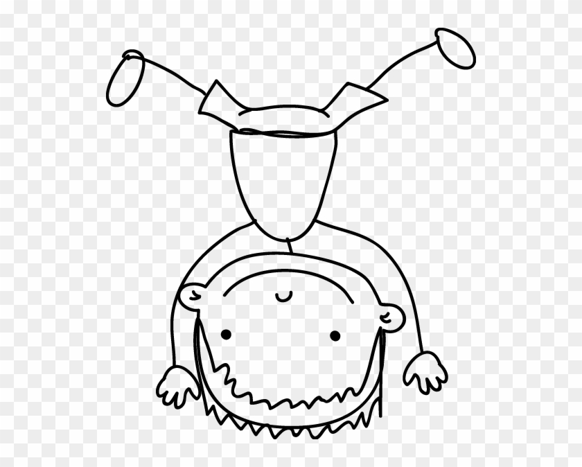 Little Boy Sketch Kids Sticker - Kids Sketch Png Clipart