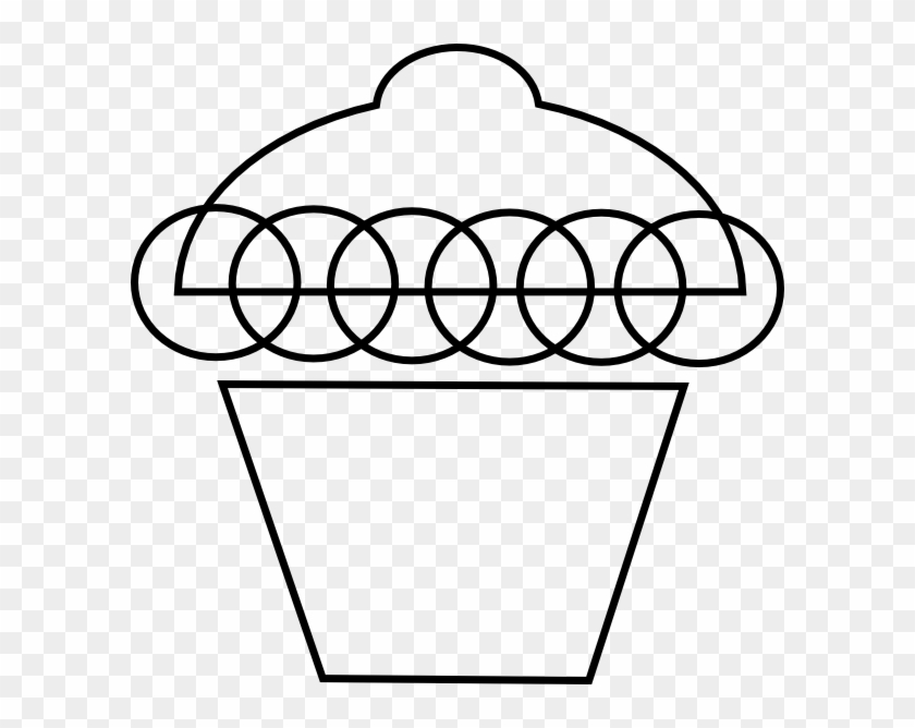 Cupcake Black And White Cupcake Outline Clip Art Clipart - Imagenes De Cupcakes Con Vectores Png White Transparent Png #1248029