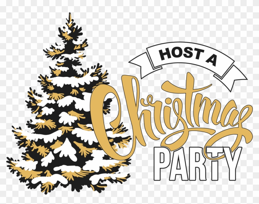 Christmas Party - ต้นสน หิมะ Png Clipart #1248031