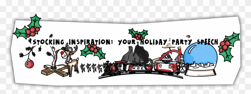 Your Holiday Party Speech - Polysyndeton Cartoon Clipart