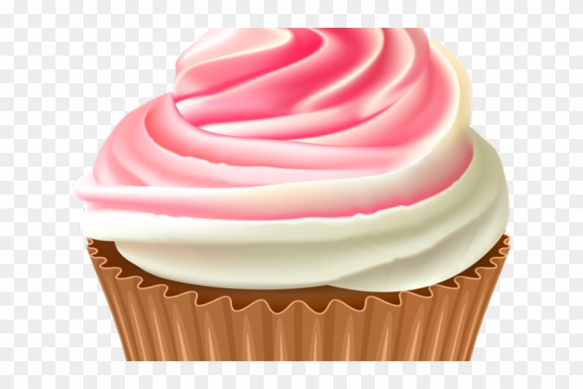 Vanilla Cupcake Clipart Slice - Transparent Cupcake - Png Download
