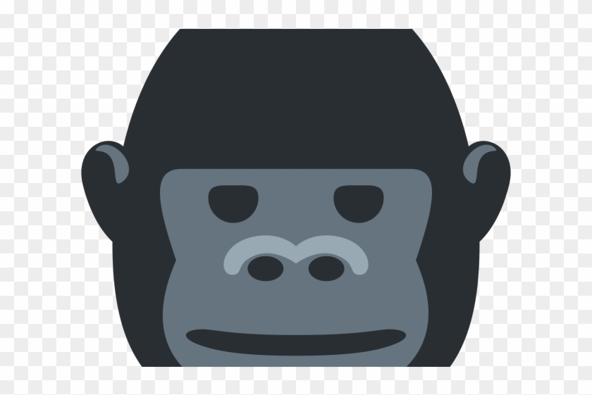 Ferocious Clipart Gorilla Face - Ape Emoji Png Transparent Png #1248654