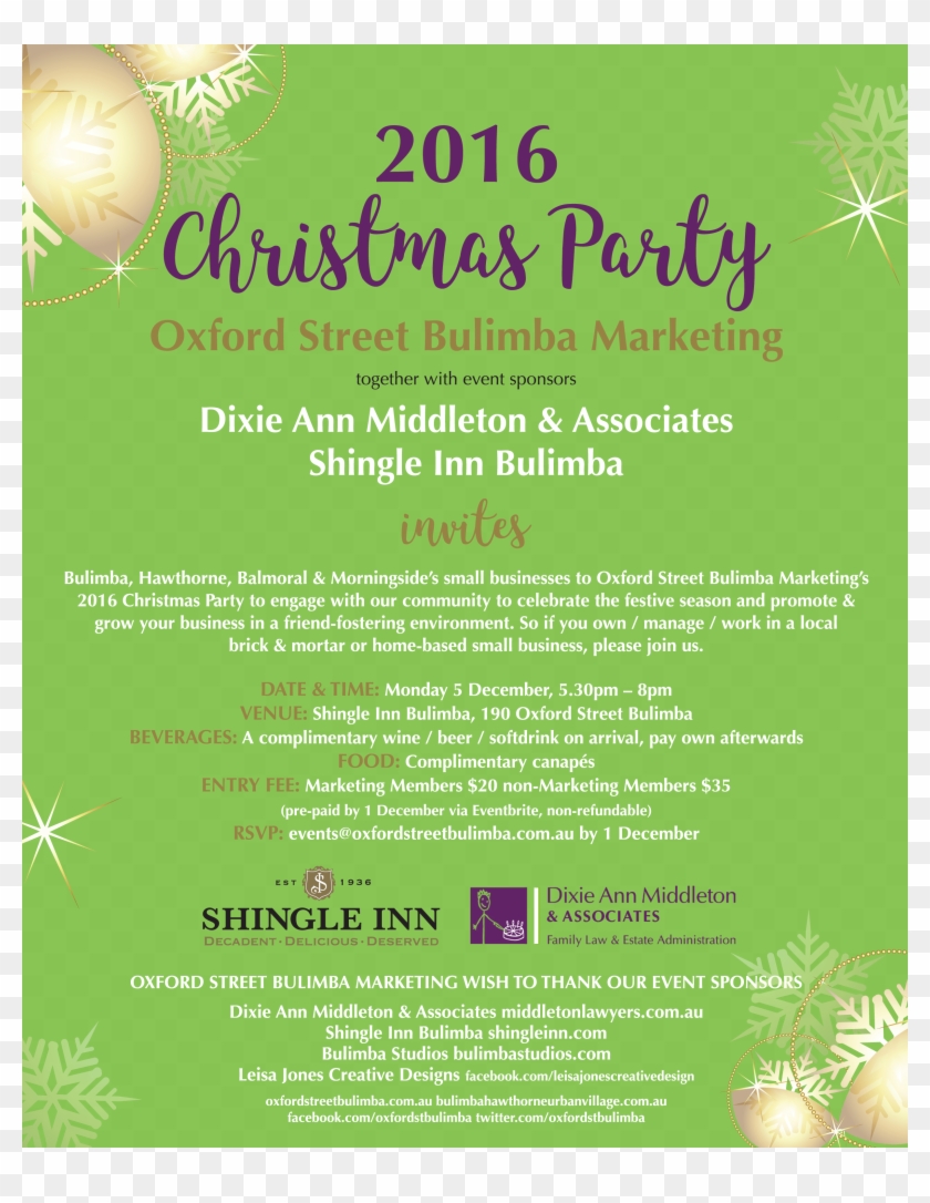 Associates And Shingle Inn Bulimba Invites Bulimba, - Foster Care Christmas Party Invitation Clipart #1248760