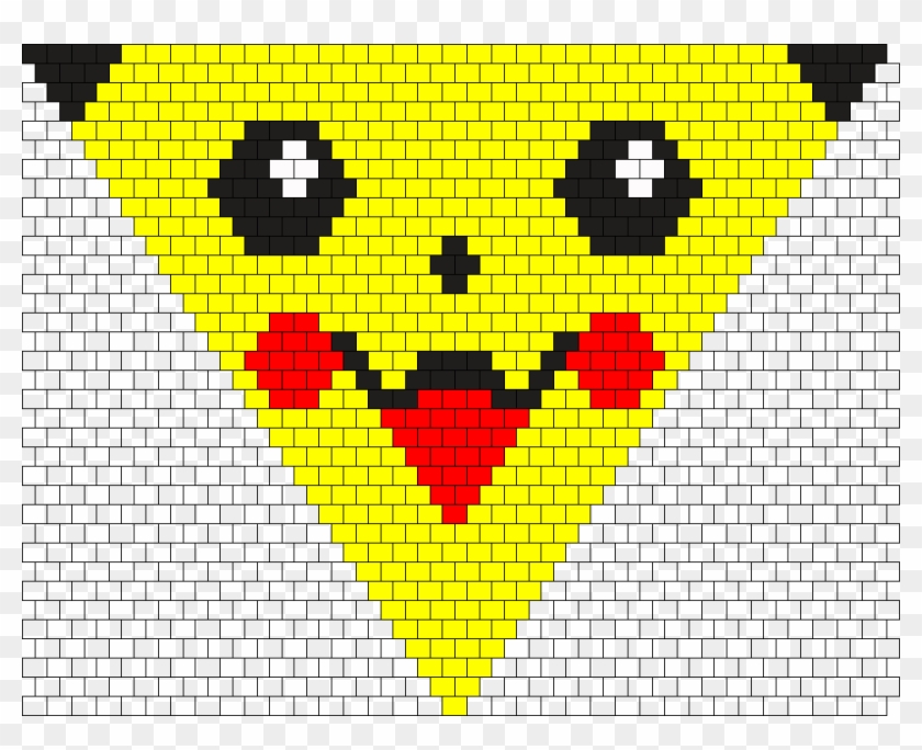 Pikachu Face Banadana Bead Pattern Clipart