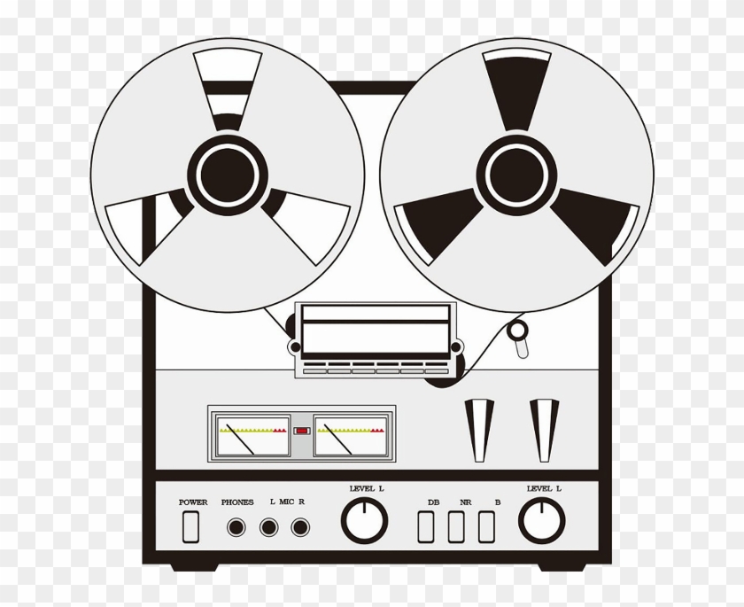 Black Sticker - Reel To Reel Tape Clipart