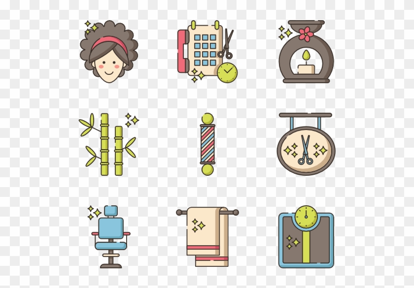 Hair & Beauty - Cartoon Clipart