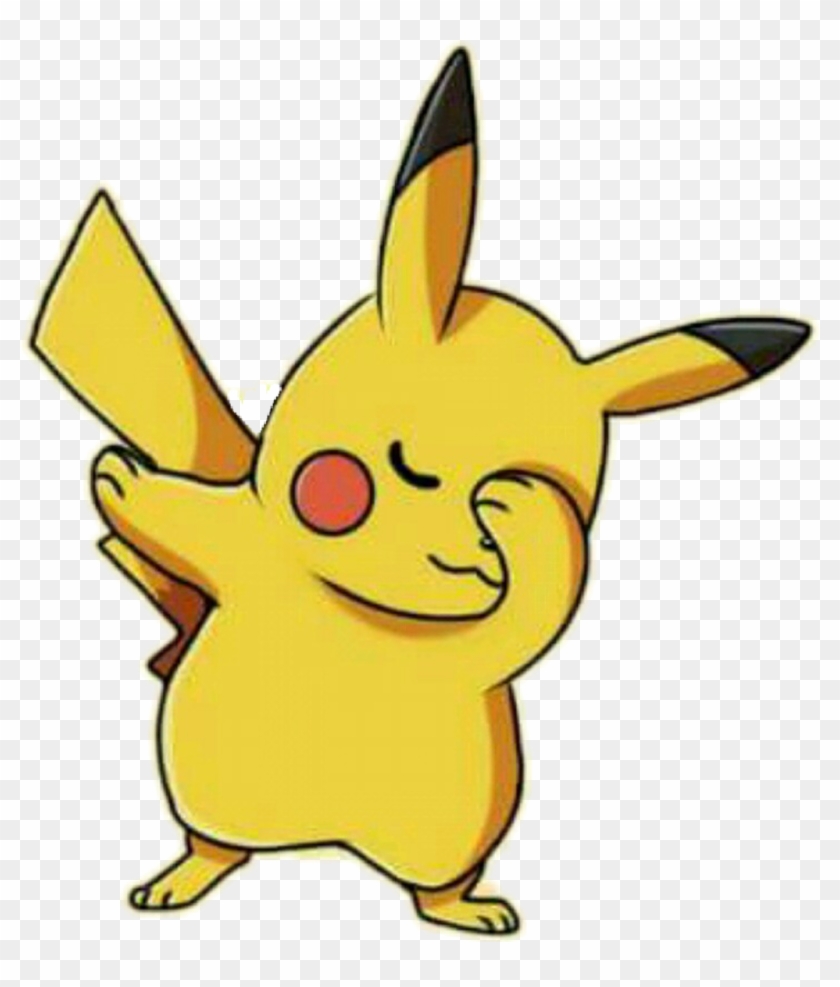 #cute #pikachu #pokémon - Pikachu Dabbing Clipart