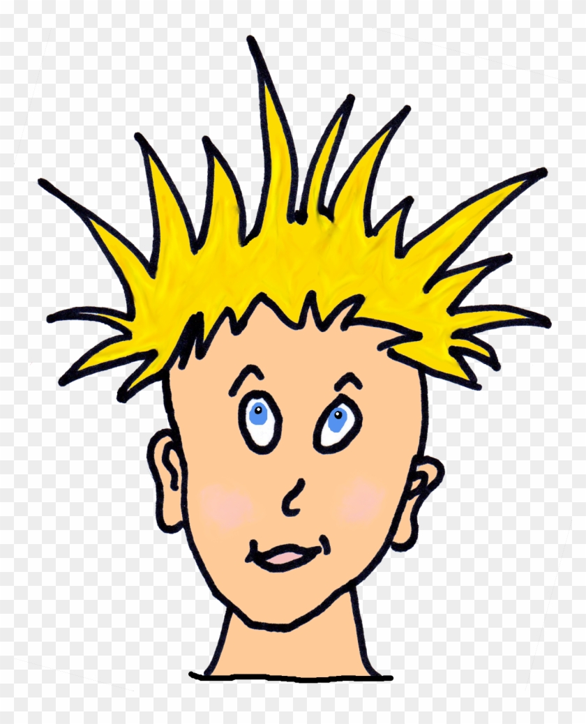 Funny - Crazy Hair Clip Art - Png Download