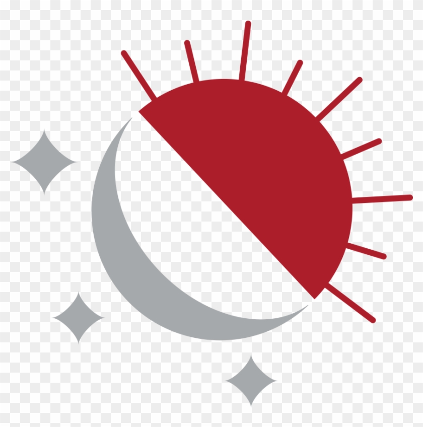 Illustration That Is Half Moon And Half Sun - Maharshi Dayanand College Logo Clipart