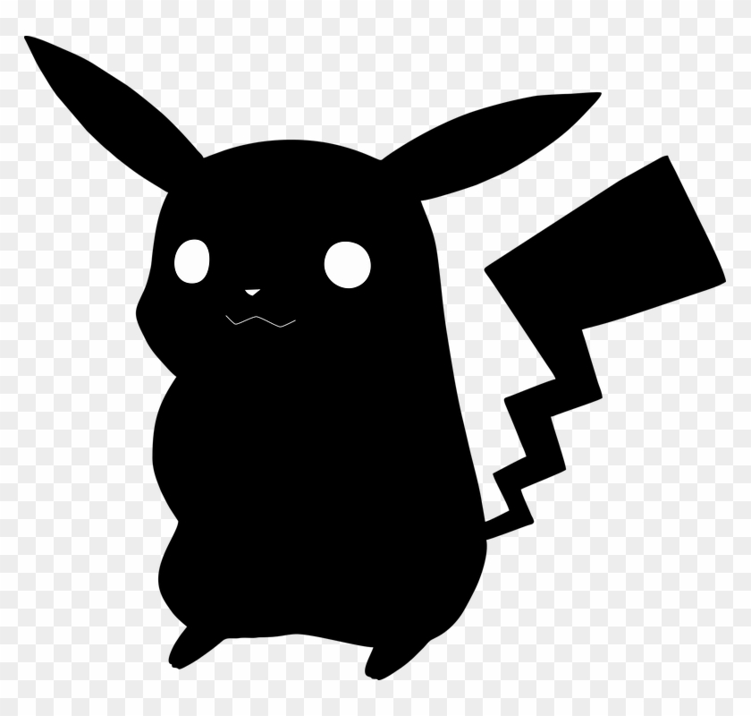 Pikachu Clipart Svg 黑色 比 卡 超 Png Download Pikpng