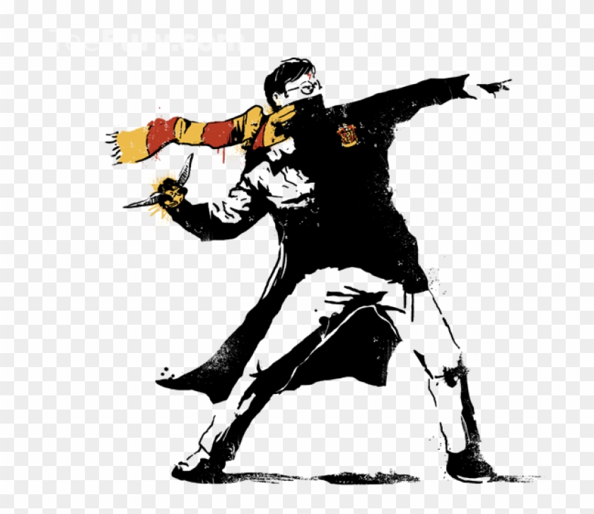 Clip Library Download Design Collection By Teefury - Harry Potter Banksy - Png Download #1250495