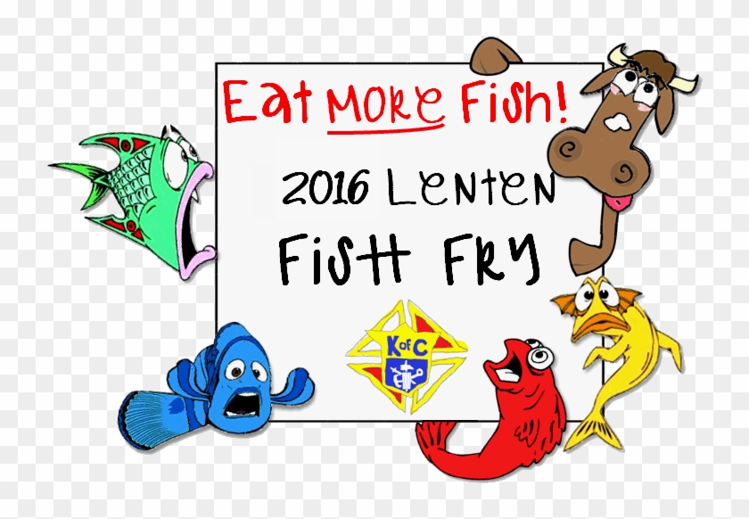 2016 Fry- Eat More Fish Cow - Scared Fish Clipart