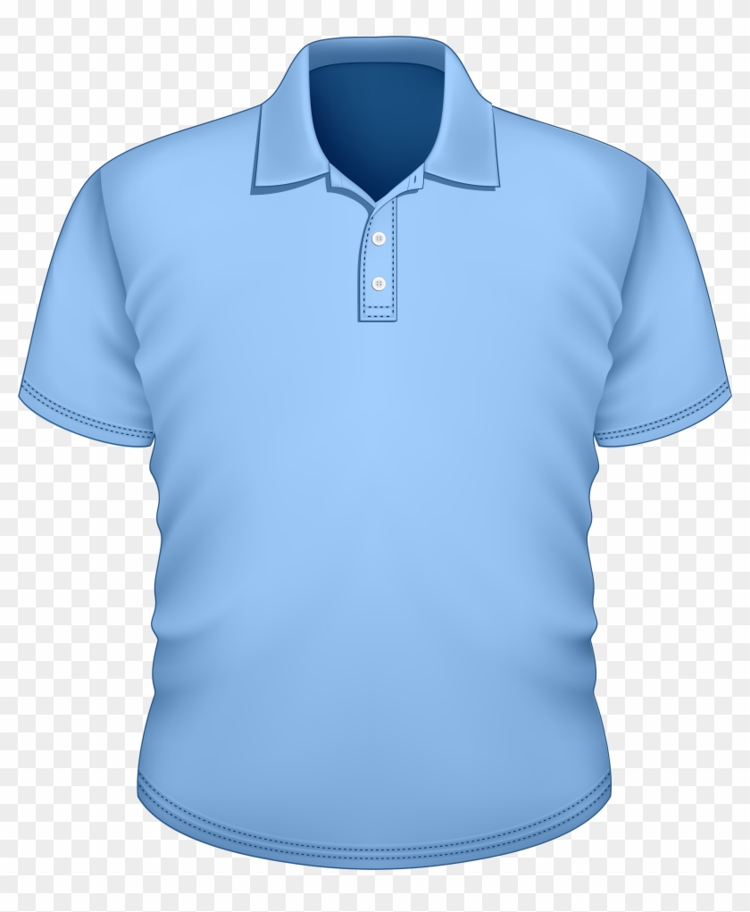 Male Blue Shirt Png Clipart - Tshirt Stock Photo Png Transparent Png #1250538