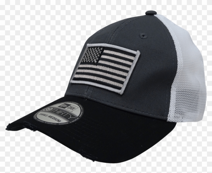 American Flag Vintage Mesh Black/graphite/white Cap - Baseball Cap Clipart #1250573