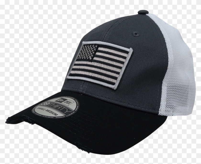 American Flag Vintage Mesh Black/graphite/white Cap - Baseball Cap Clipart