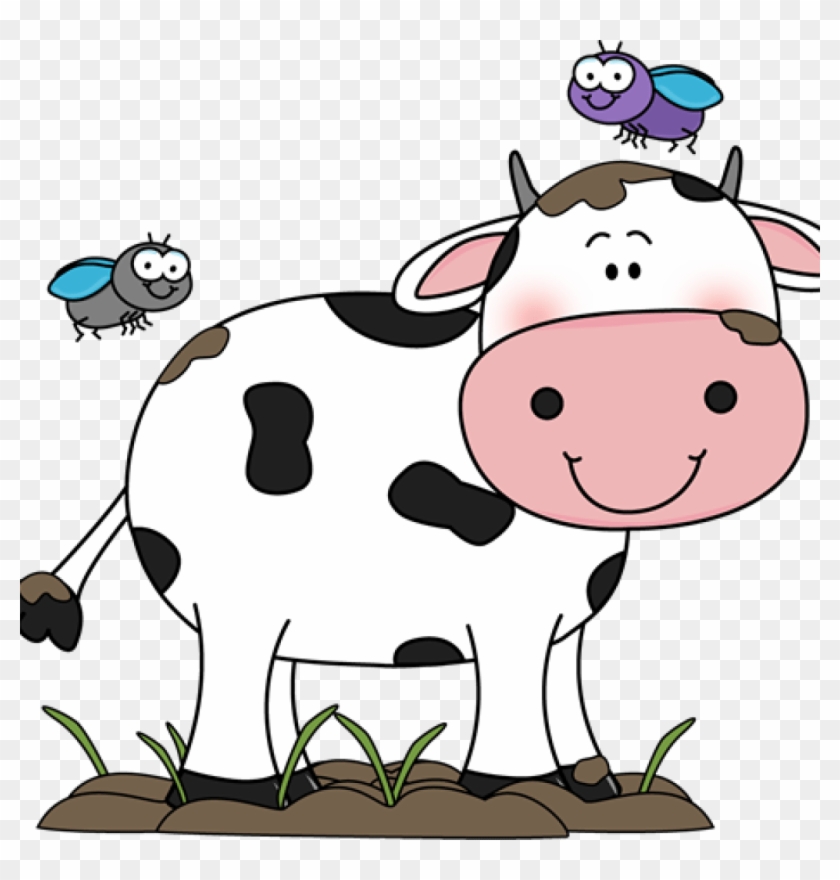 Cute Clipart School House Online - Cow For Kids - Png Download #1250578