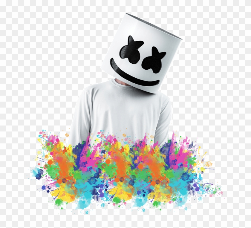 Birthday Sticker - Revealed Marshmello Real Face Clipart #1250664