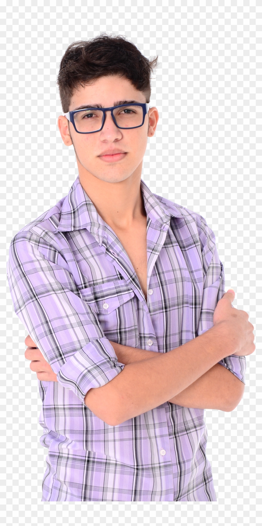 Young Man Wearing A Casual Shirt Png Image - Young Man Png Clipart #1250834