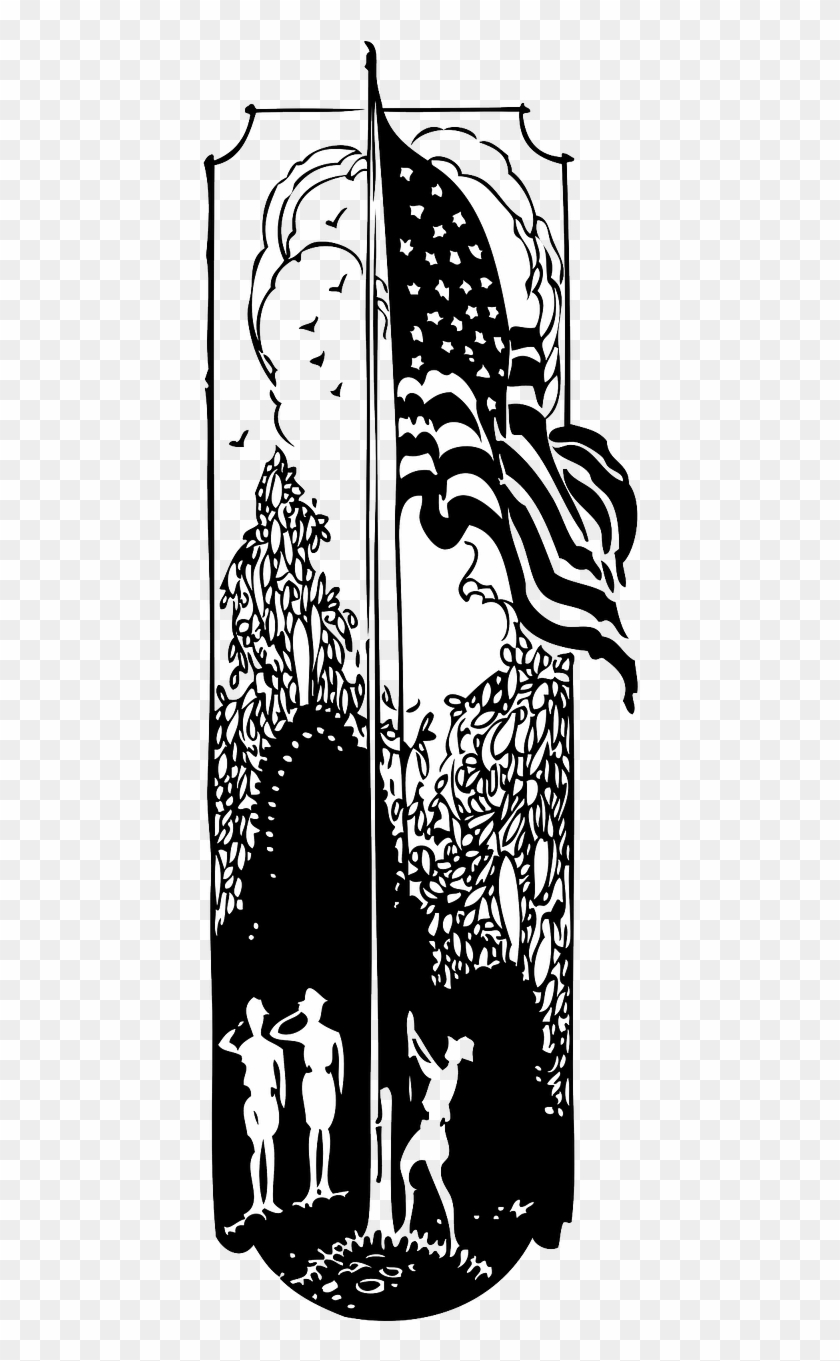 Flag Raising,boy Scouts,scouting,american Flag,old - Clip Art - Png Download