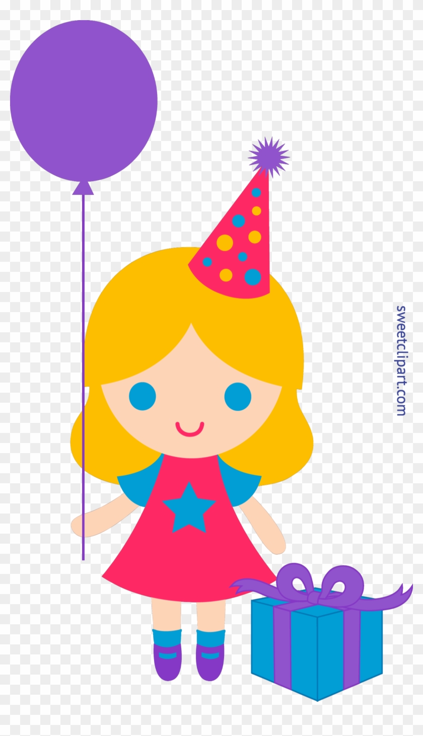 Birthday Girl Clip Art - Happy Birthday Girl Clipart - Png Download