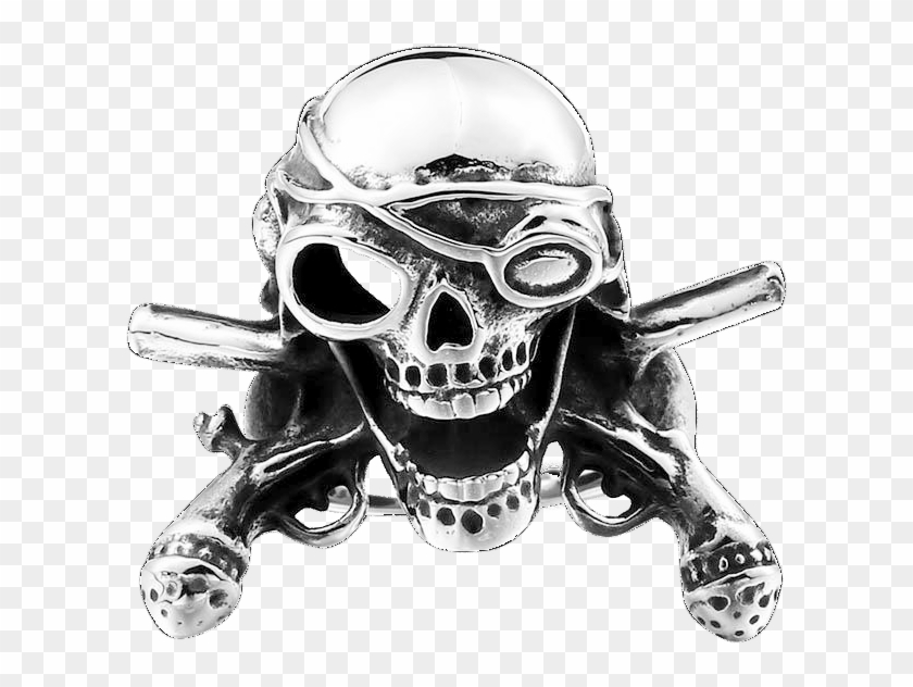 Beier Pirate Skull Ring , Png Download - Gun Clipart #1251904