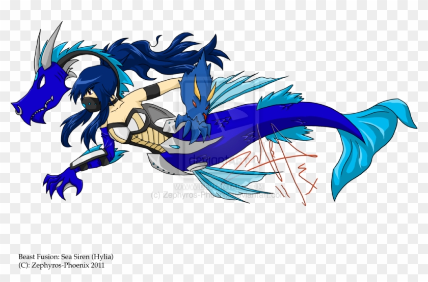 Beast Fusion Sea Siren By Zephyros Phoenix-d4a5qiy Clipart